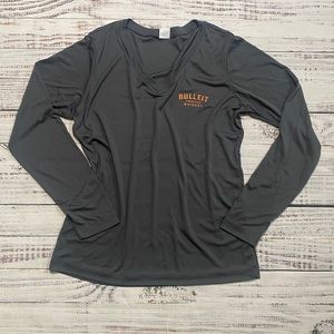 Bulleit whiskey v-neck long sleeve